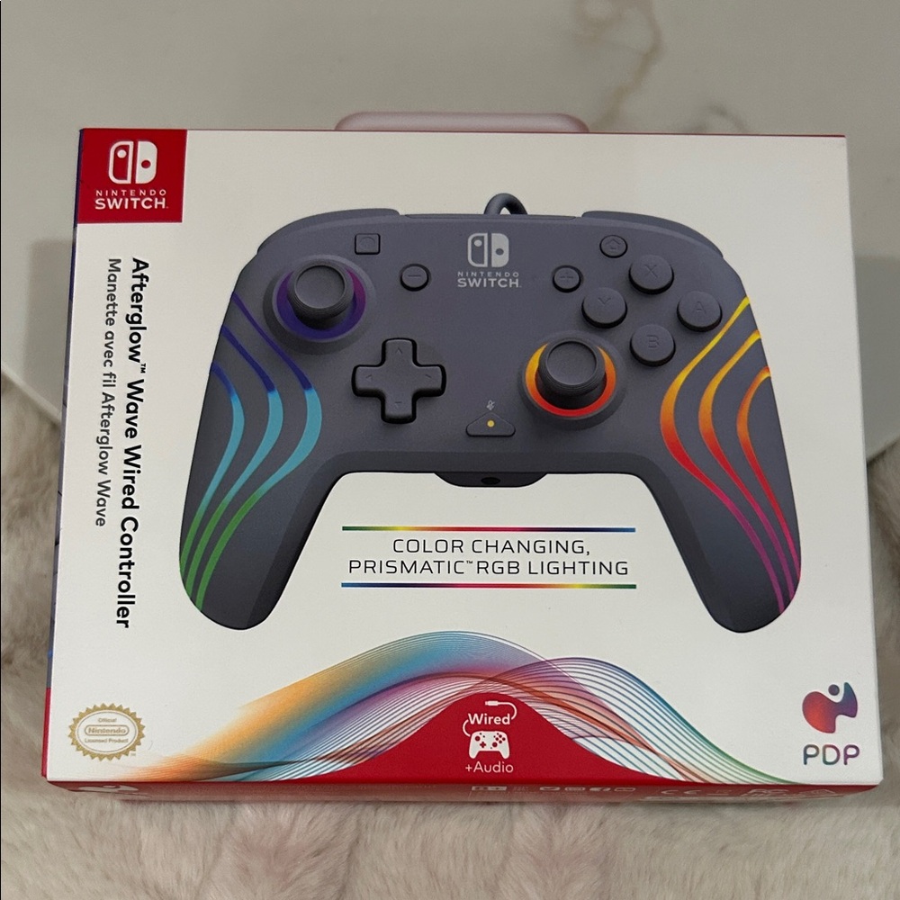 Nintendo Switch Afterglow Wave Wired Controller Gray